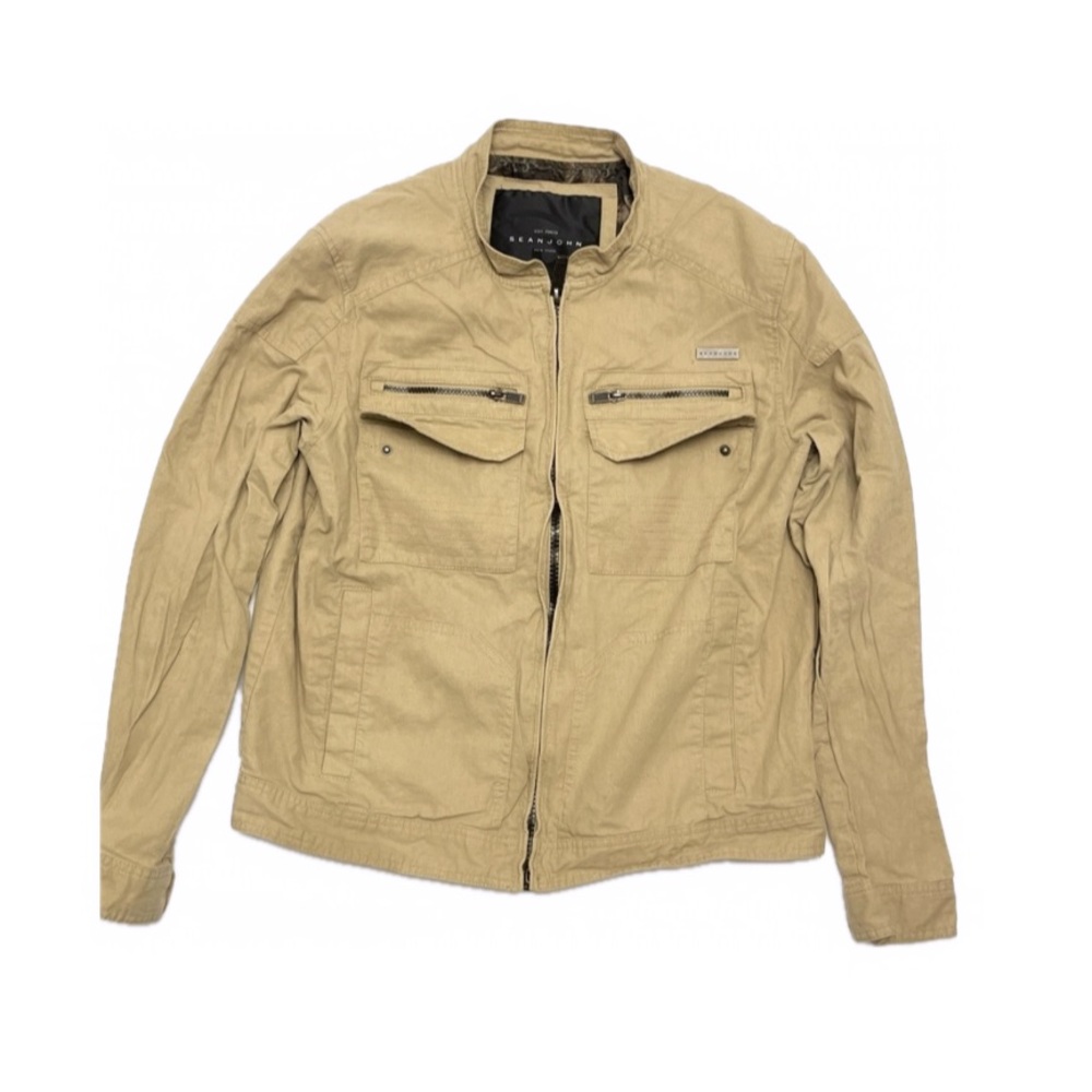 Sean John 😎 New York Khaki Cargo Utility Jacket